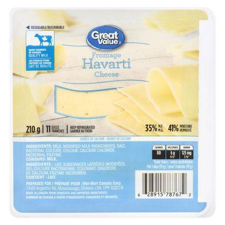 Great Value Havarti Cheese (210 g)