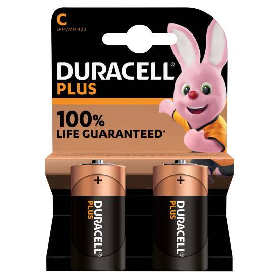 Duracell Plus Alkaline Batteries (2 pack)
