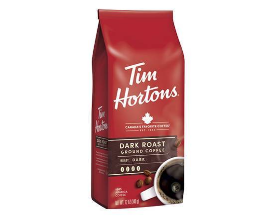 Dark Roast Ground Coffee, 12oz Bag