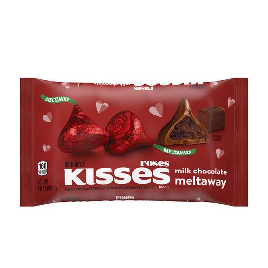 Order HERSHEY'S KISSES Roses Milk Chocolate Meltaway Candy, Valentine's Day, 7 oz food online from CVS store, Providence County on bringmethat.com