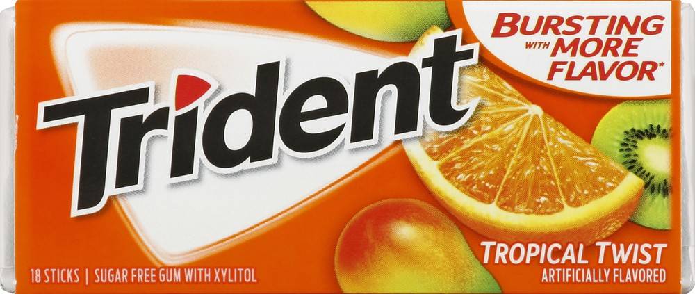 Trident Sugar Free Gum With Xylitol (tropical twist)