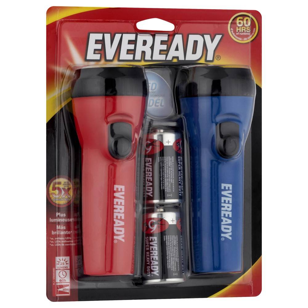 Eveready Led Flashlight (2 ct)