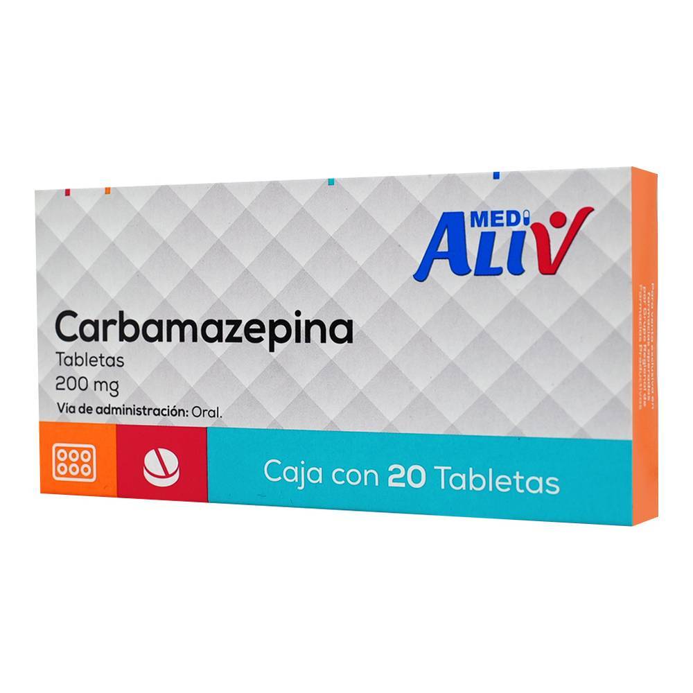 Medialiv carbamazepina tabletas 200 mg (20 piezas)