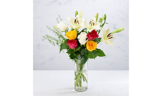 Co-op Rose and Lily Bouquet