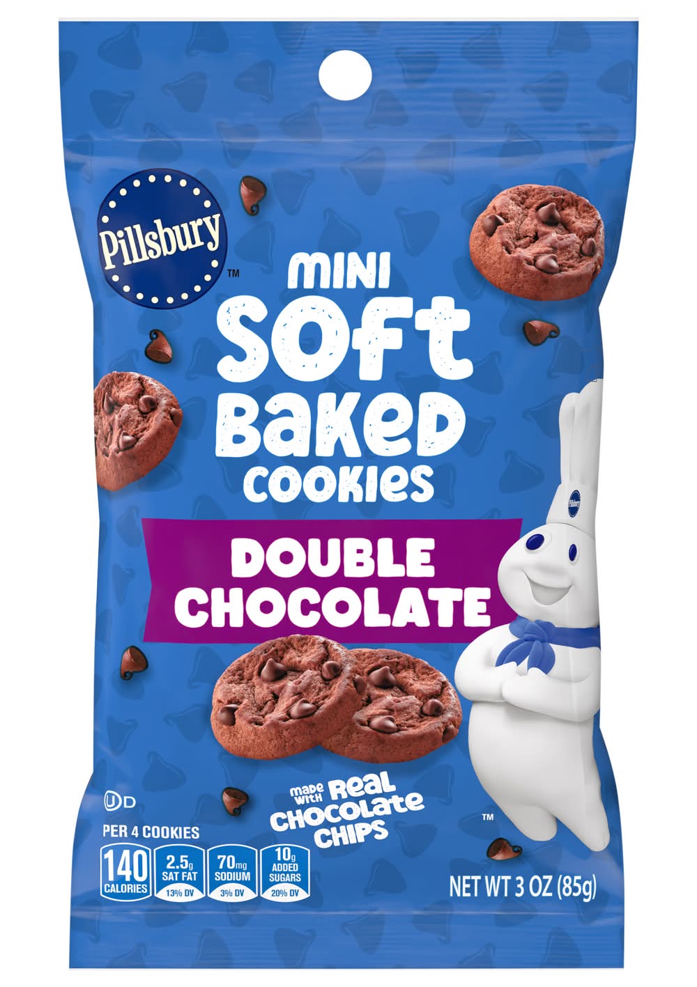 Pillsbury Mini Double Cookies, Chocolate (3 oz)