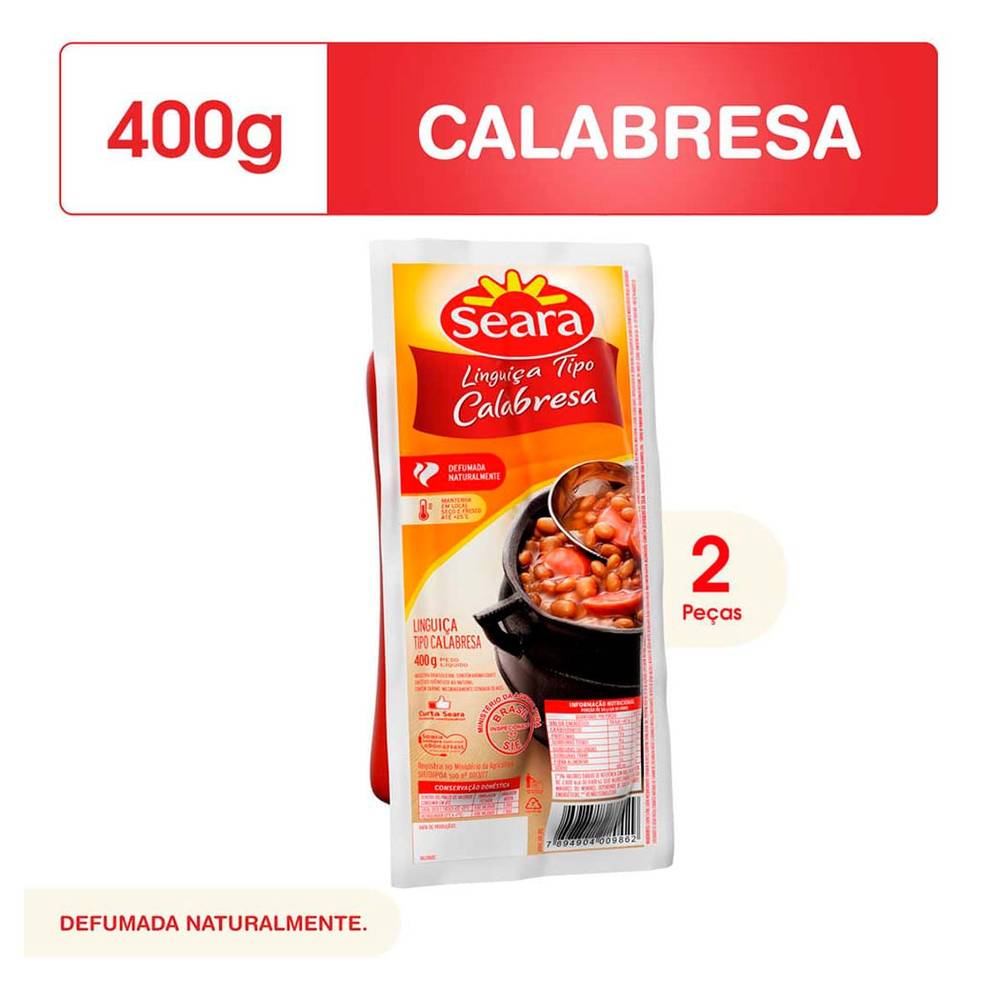 Seara linguiça tipo calabresa (400 g)