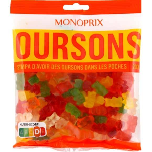 Monoprix Bonbons Oursons Le Paquet De 200 G