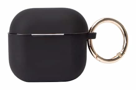 Hype AirPods® 4 Carrying Case With Carabiner Black