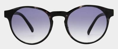Women's Plastic Round Sunglasses with Gradient Lenses - Universal Thread™ Dark Teal Blue: Scratch-Resistant, UV Protection