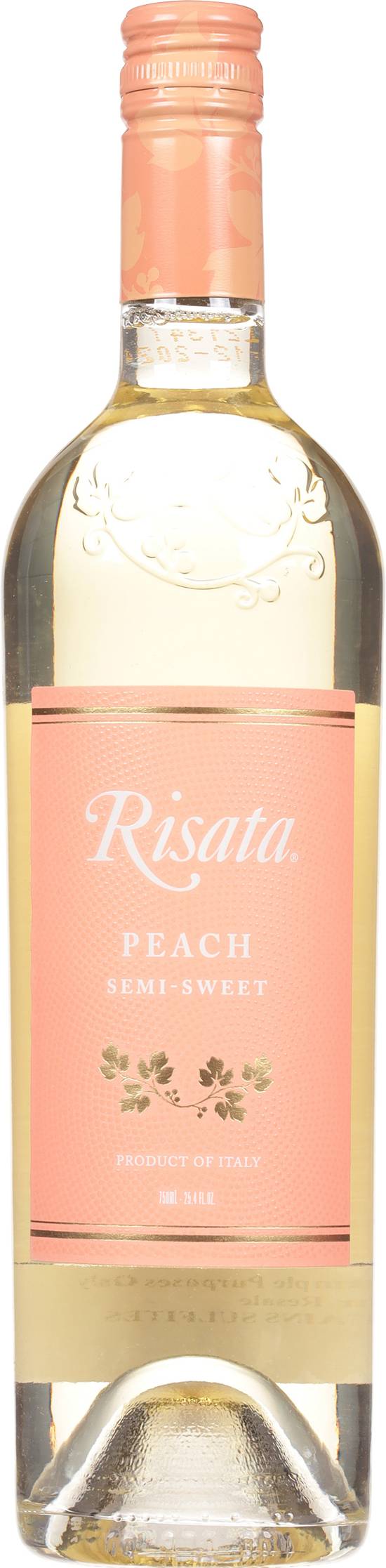 Risata Peach Semi Sweet Moscato (750ml bottle)