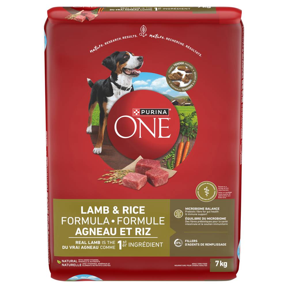 Purina One Lamb & Rice Dry Dog Food (7 kg)