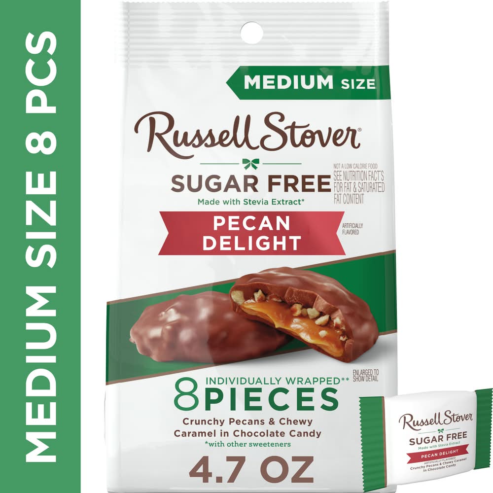 Russell Stover Chocolate Candy, Pecan Delight (4.7 oz, 8 ct)