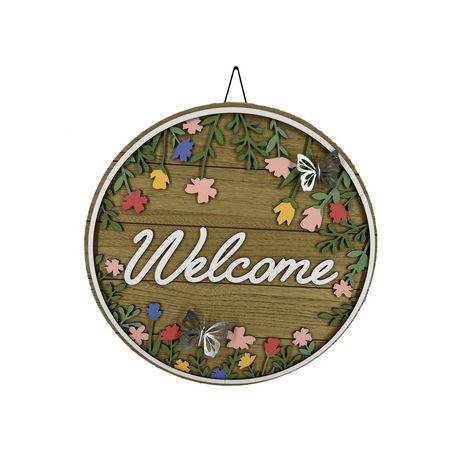 Way To Celebrate! Floral Welcome Sign (1 unit)