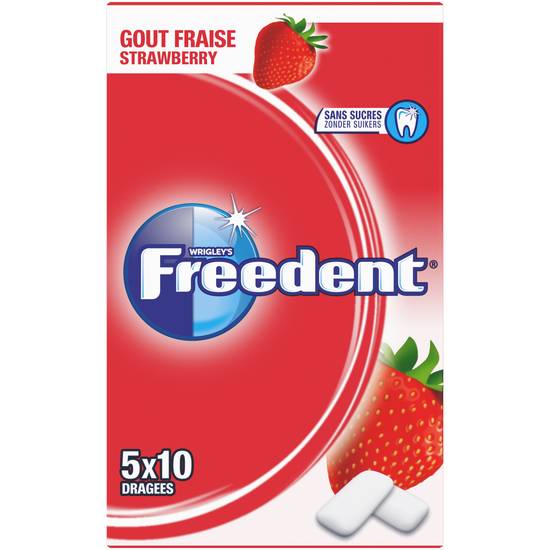 Freedent - Chewing gum sans sucres (fraise)
