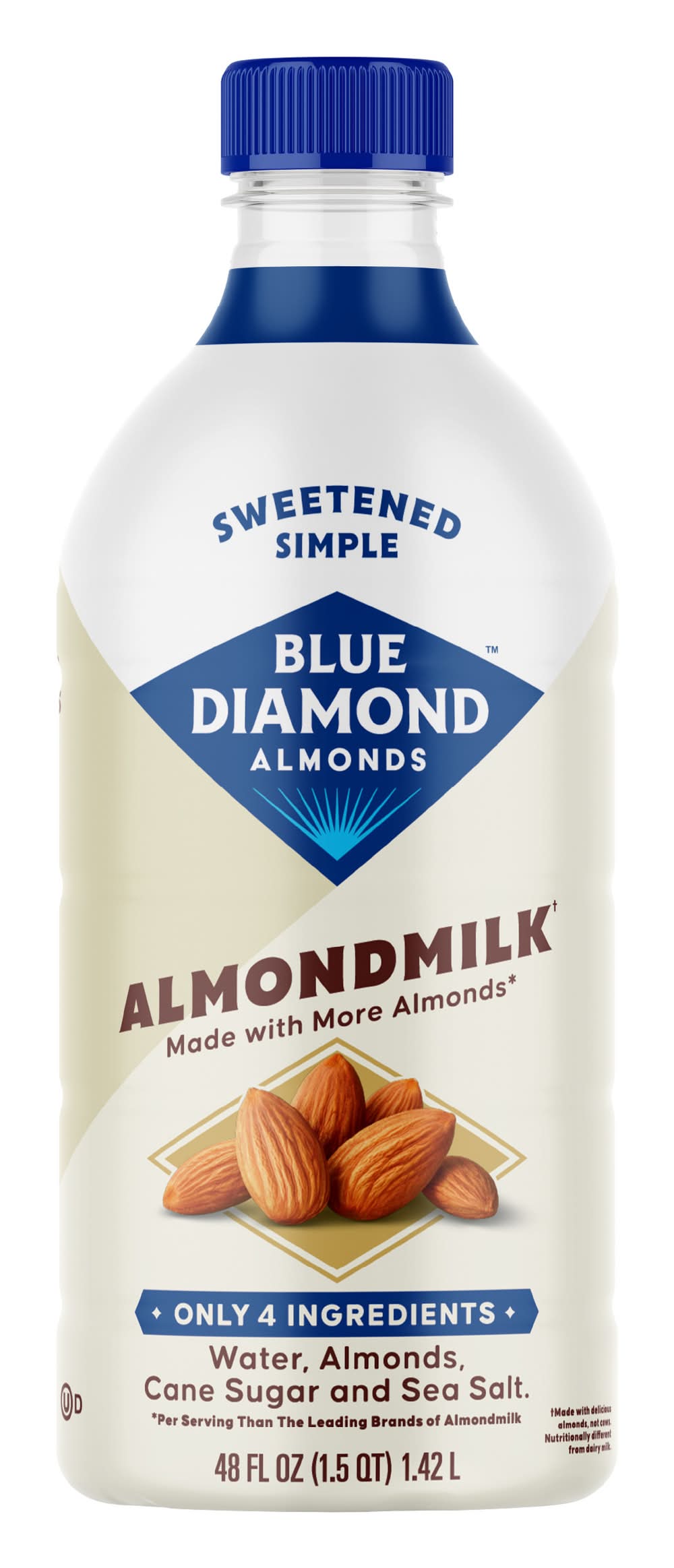Blue Diamond Almonds Sweetened Simple Almondmilk (48 fl oz)