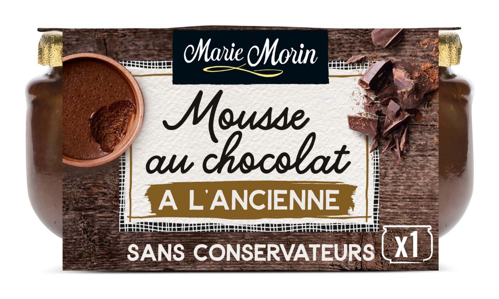 Marie Morin - Mousse au chocolat à l'ancienne (100g)