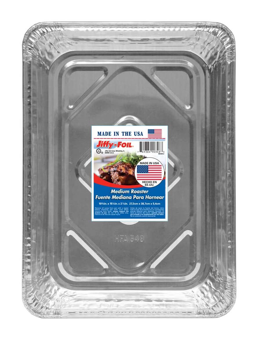 Jf Medium Roaster Pan Jiffy-Foil Foil Pan Med Roaster 1ct