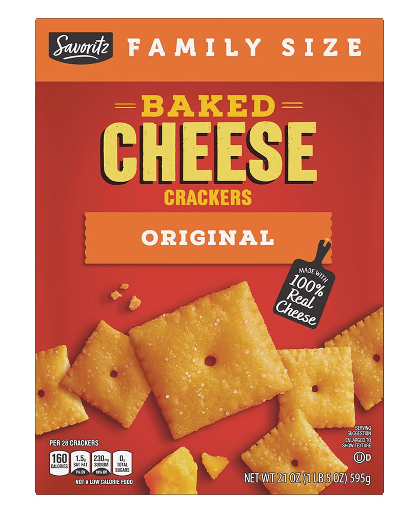 Savoritz Cheese Crackers Family Size (21 oz)