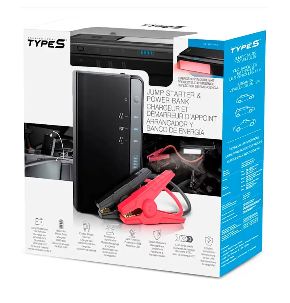 Type S · Batería portátil y arrancador (1 kg)