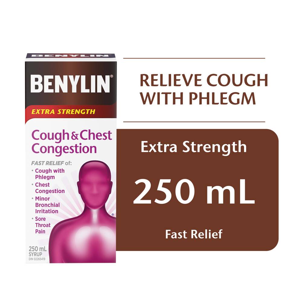 Benylin Extra Strength Cough and Chest Congestion Syrup (250 g)