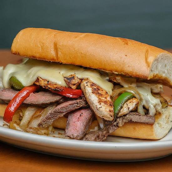 Steak and Chicken Philly Cheese Steak