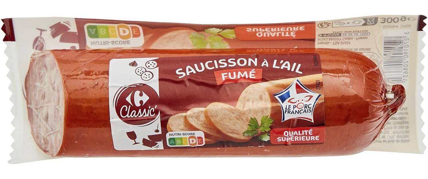 Carrefour Classic' - Saucisson à l'ail fumé (300g)