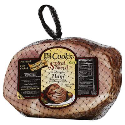Cooks Ham Spiral Sliced Hickory Half