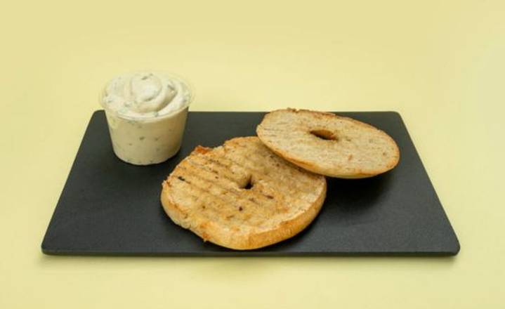 Bagel con queso crema de tofu