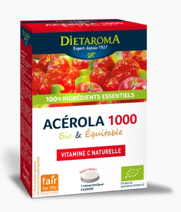 Dietaroma - Acérola 1000 cassis bio (24 unités)