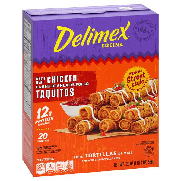 Delimex White Meat Chicken Taquitos (20 ct)