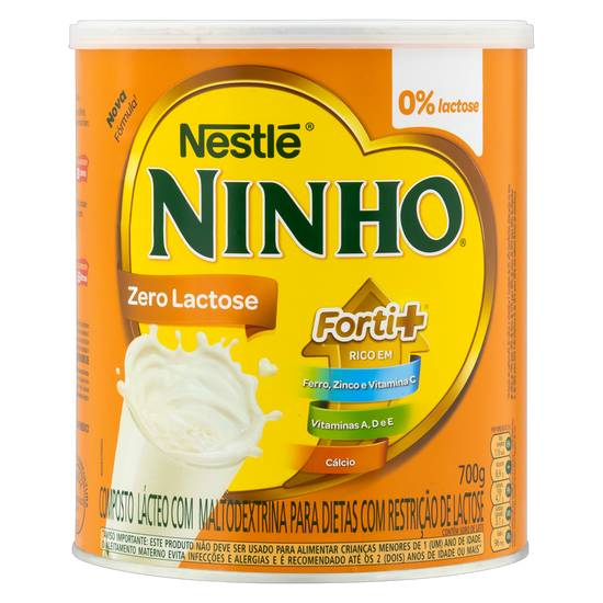Nestlé composto lácteo zero lactose forti+ ninho (700g)