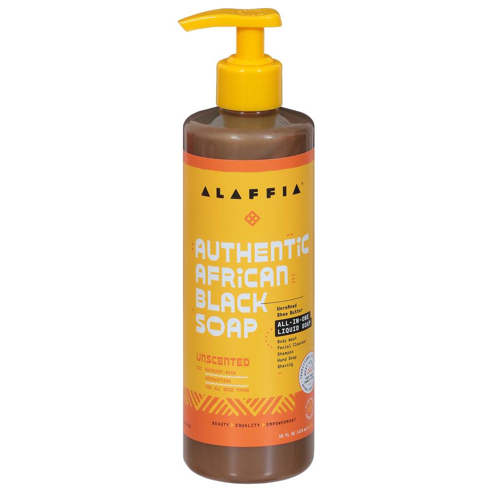 Alaffia Authentic African Black Unscented Soap