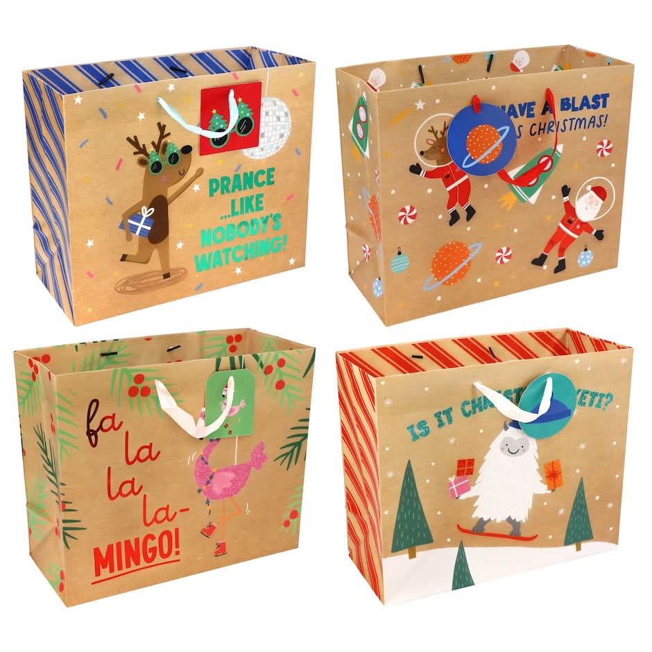 Christmas Gift Bag, Brown