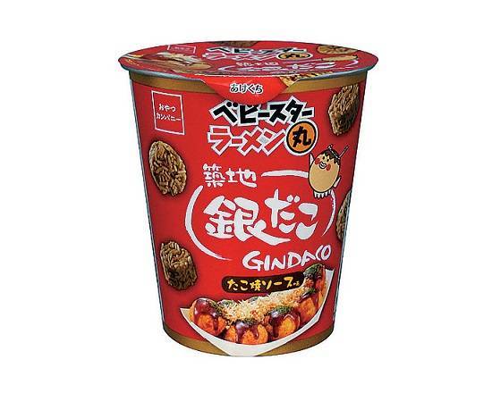 【菓子】ベビスターラーメン丸≪銀だこソース味≫(59g)