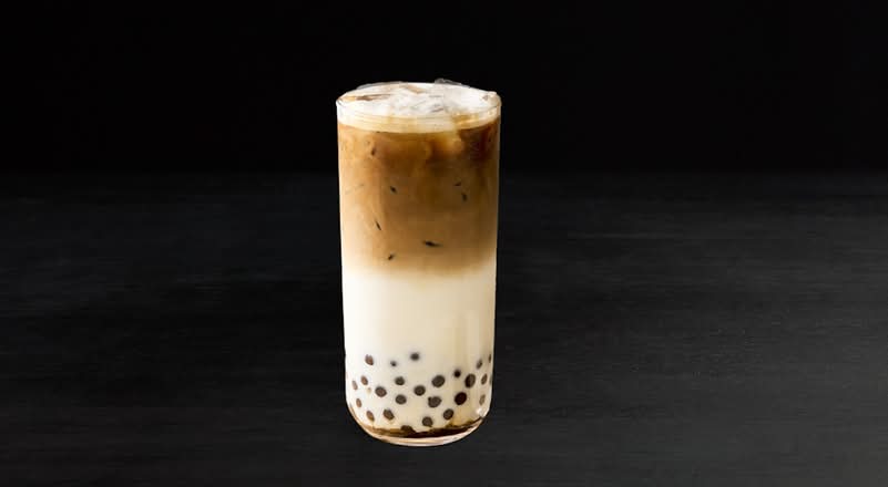 Iced Vanilla Latte with Popping Pearls