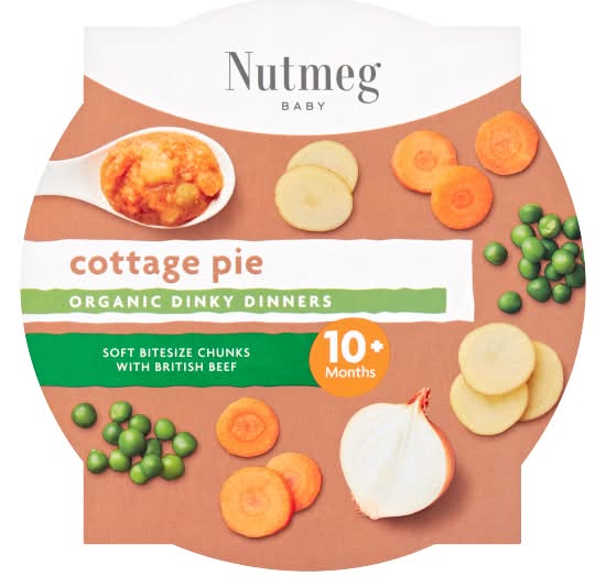 Nutmeg Baby Cottage Pie Organic Dinky Dinner Food 10m+ (190g)