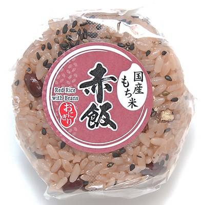 国産小豆の赤飯おむすび　１個