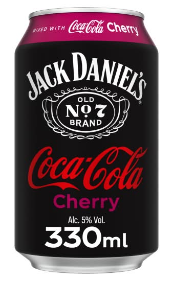 Jack Daniel's Cherry, Whiskey With Coca-Cola Mix Drink (330ml)