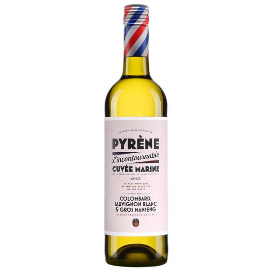 Vin blanc IGP côtes de gascognes pyrénées 11,5° Pyrène 75cl