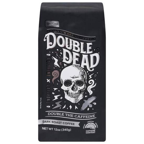 Raven's Brew Coffee Double Deadâ Dark Roast Coffee Ground, 12oz