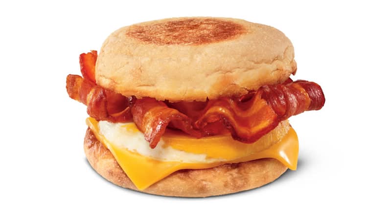 Double Stacked Bacon Breakfast Sandwich