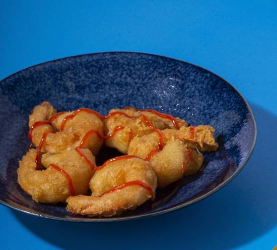 Battered shrimps (5pcs)