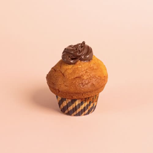 Muffin Cœur choco noisette