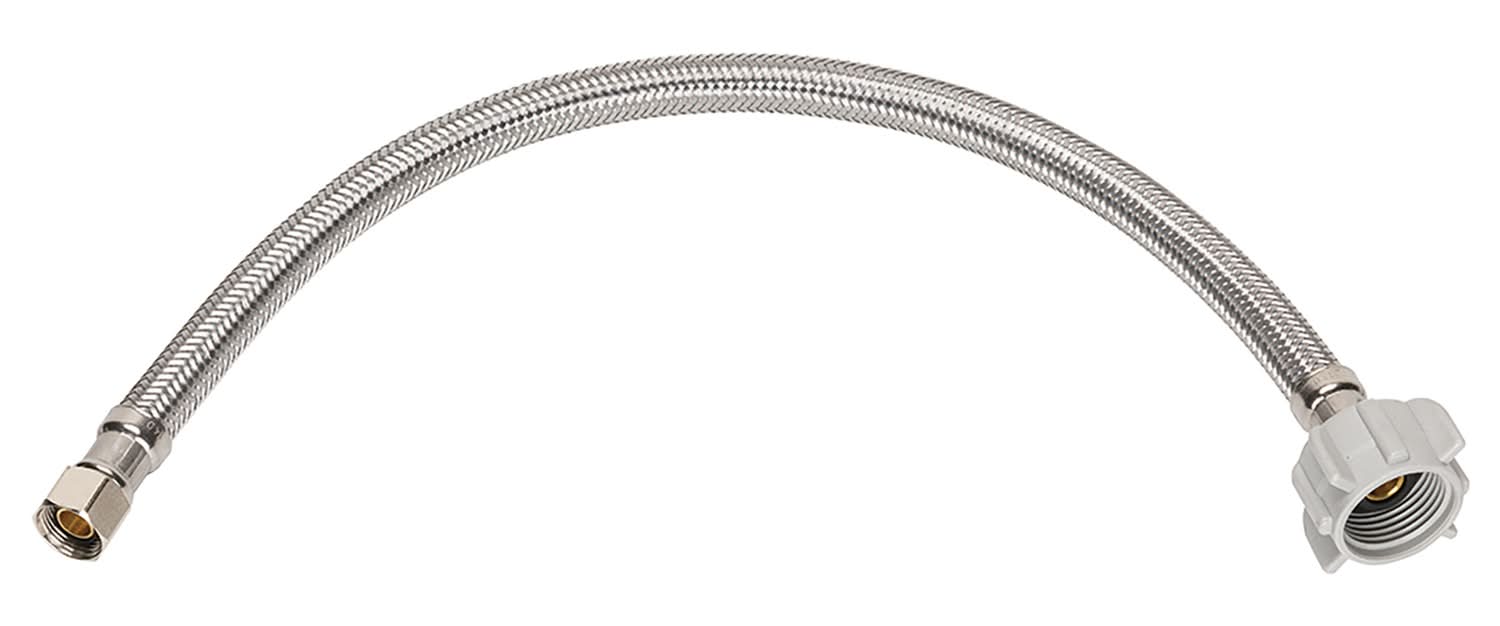 Ace 3/8 In. Compression X 7/8 In. D Ballcock 9 In. Stainless Steel Toilet Supply Line