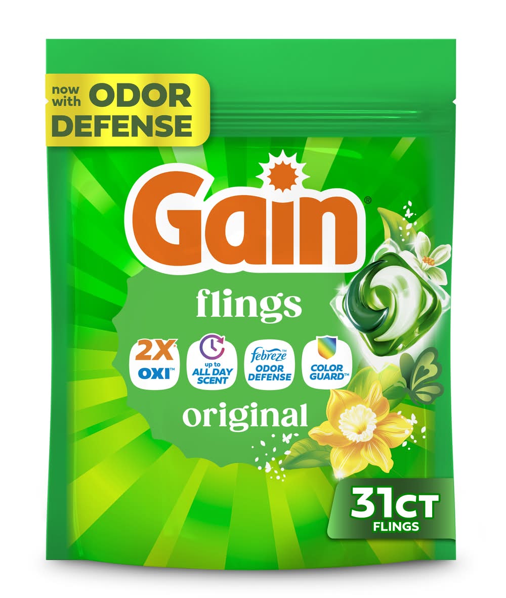 Gain 3 In 1 Original Laundry Detergent Powder (22 oz)