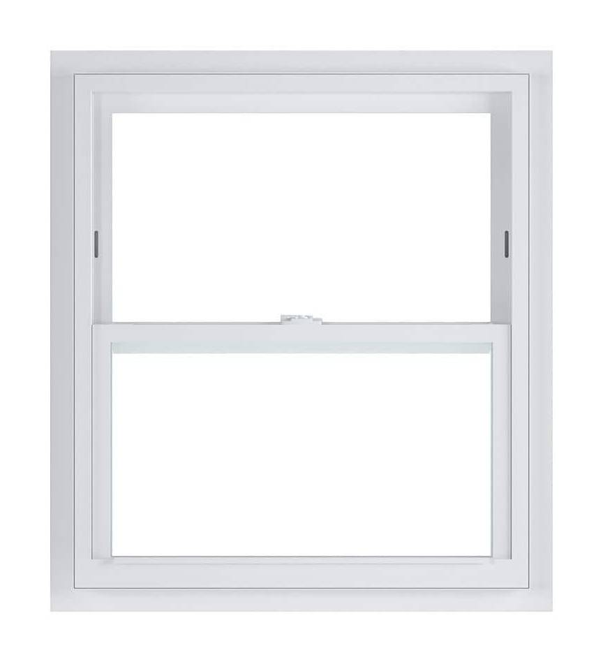 American Craftsman 24 In. X 36 In. 70 Series Low-E Argon Glass Single Hung White Vinyl Fin With J Window, Screen Incl