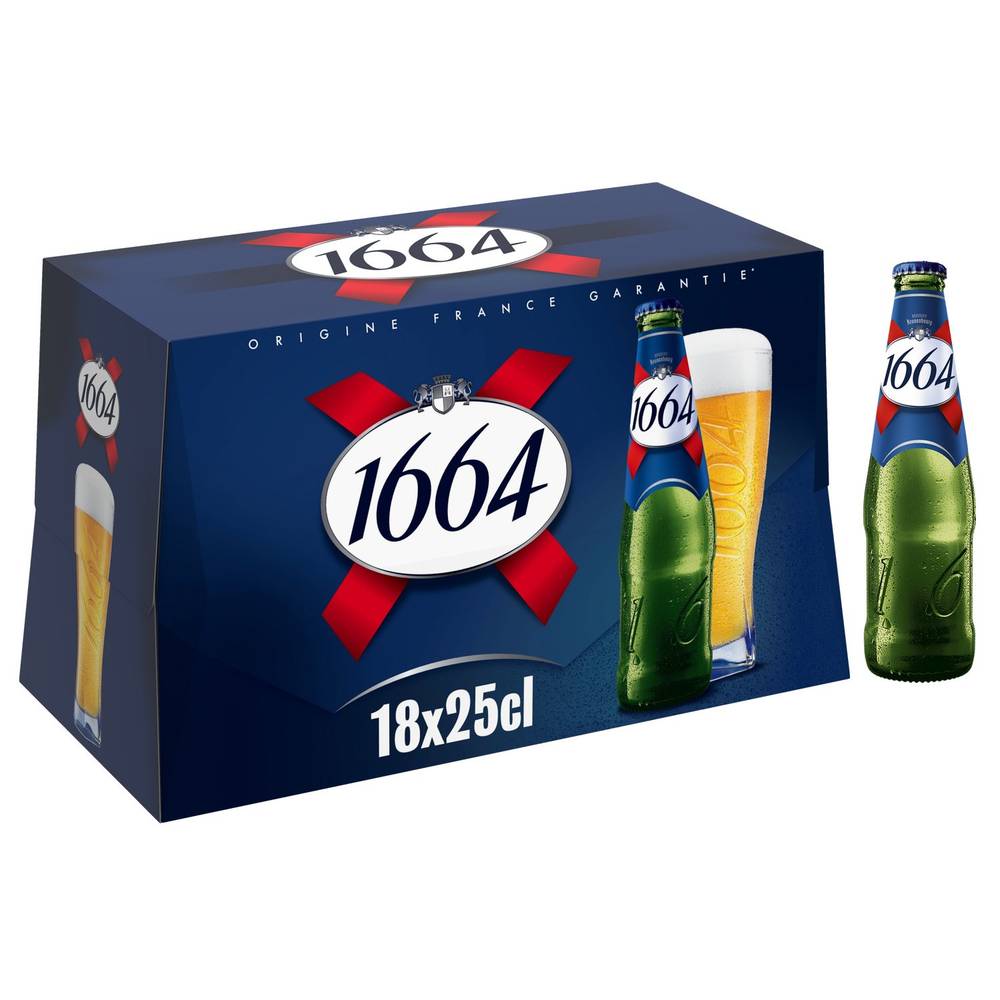 1664 - Bière blonde (18 pièces, 250 ml)