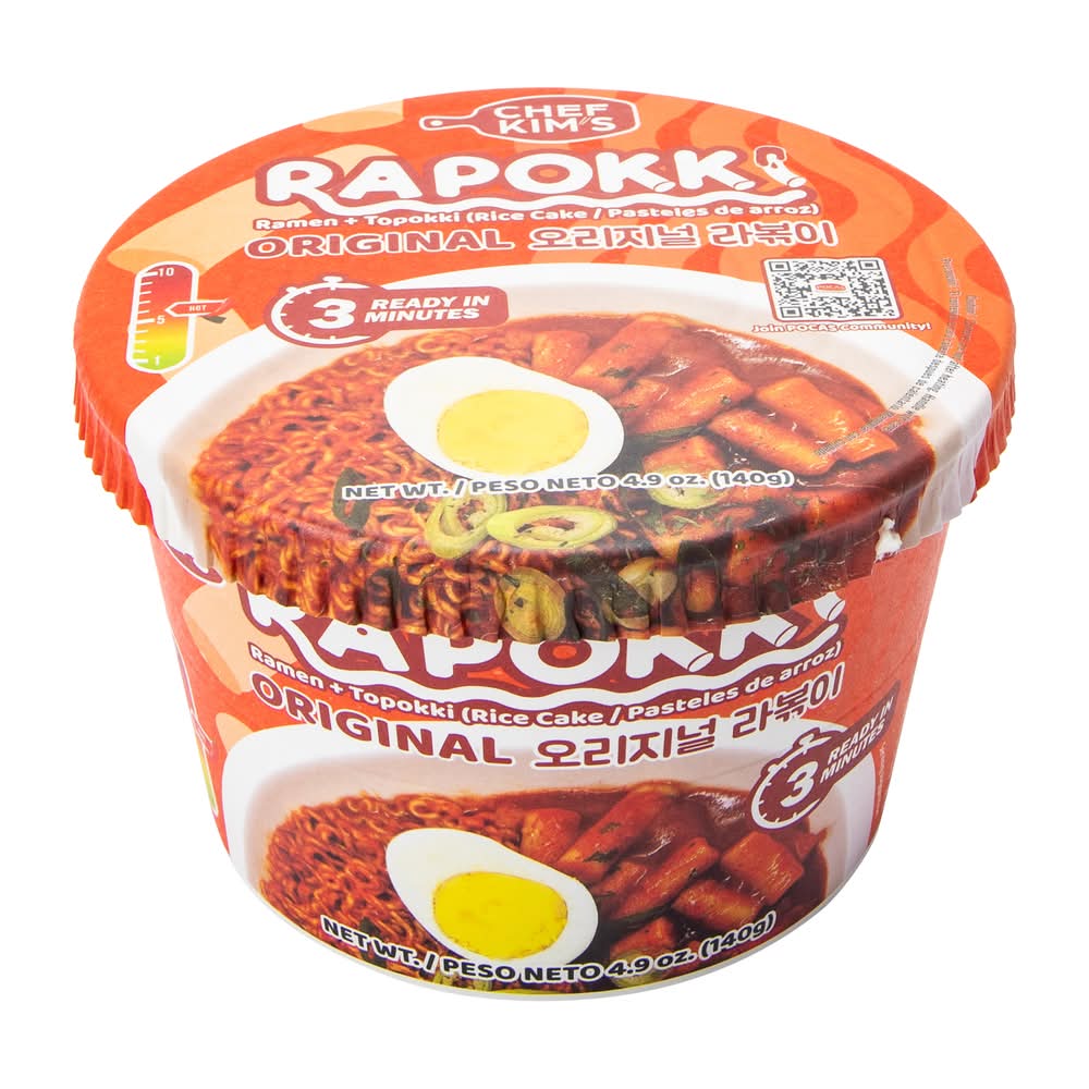 Chef Kim's Rapokki Noodles 4.9oz Original