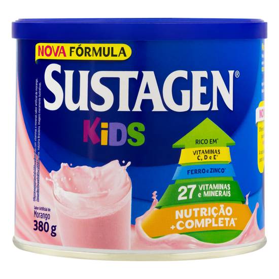 Sustagen kids complemento alimentar sabor morango (380 g)