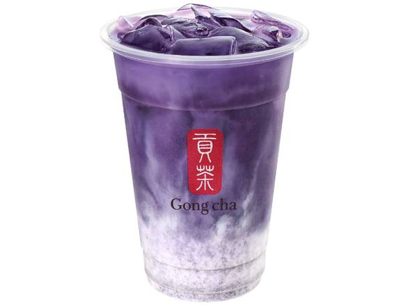 Purple Sweet Potato Green Tea Latte